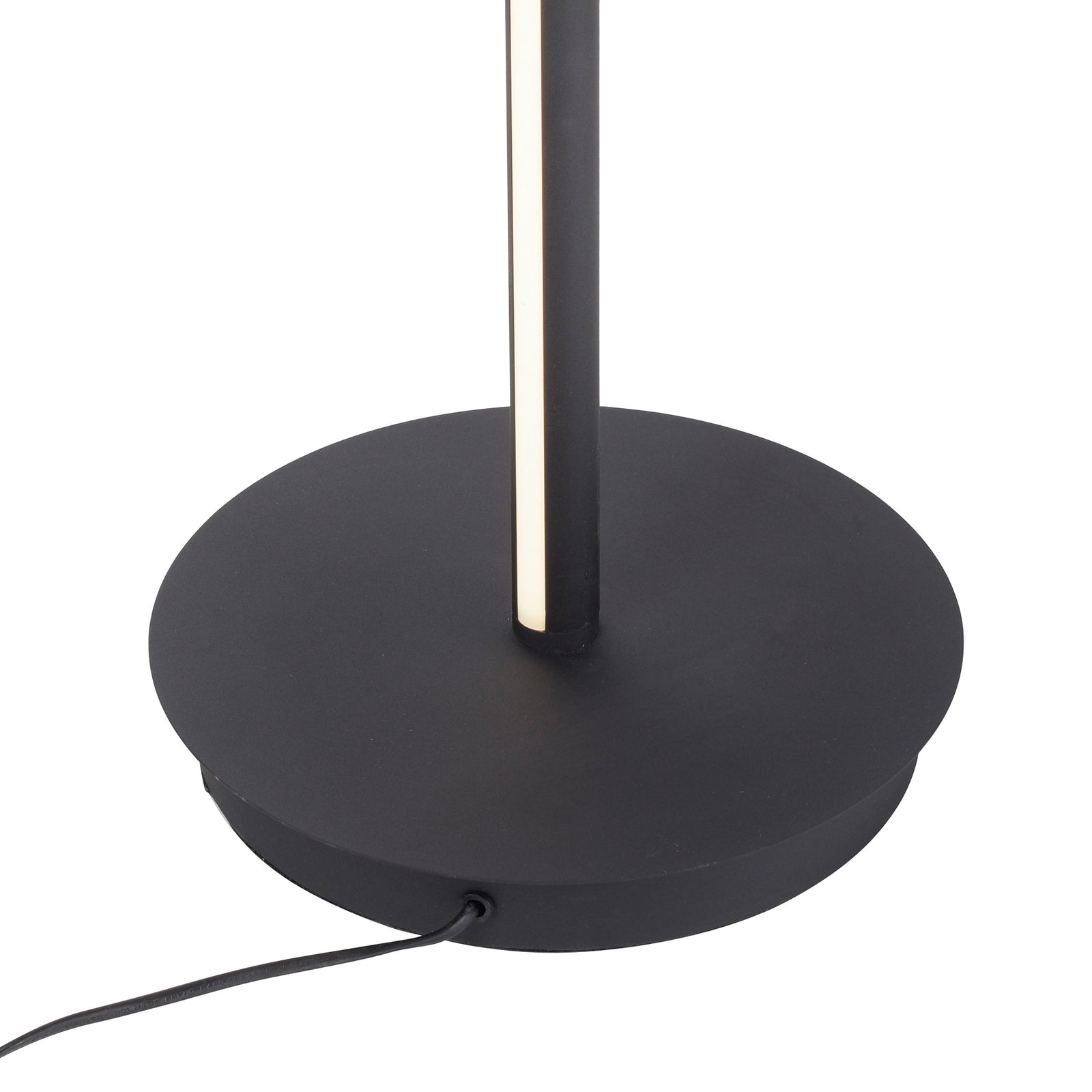 LED gulvlampe PURE Mutil med leselampe antrasitt sideprofil