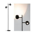 LED gulvlampe Puric Pane I 2-lys dimbar svart 145 cm forfra