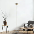 LED gulvlampe Q-Rotate dimbar aluminium CCT 140 cm forfra