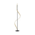 LED gulvlampe Q-Swing antrasitt/messing forfra