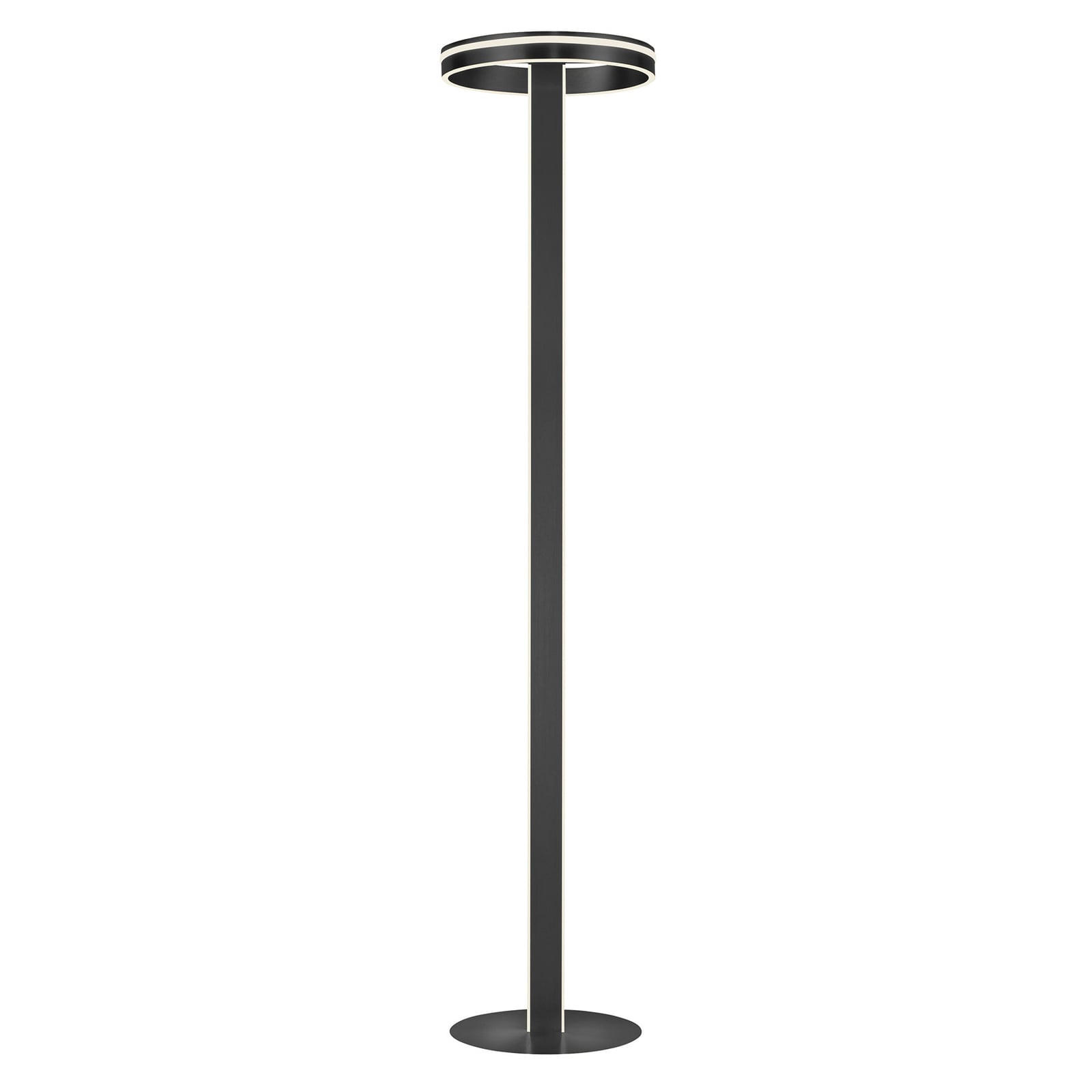 LED gulvlampe Q-VITO CCT dimbar Zigbee antrasitt detalj av lampearm
