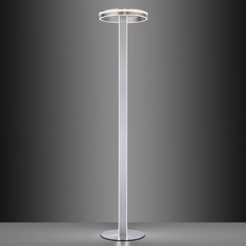 LED gulvlampe Q-Vito med ring dimbar CCT Zigbee 42W med fjernkontroll