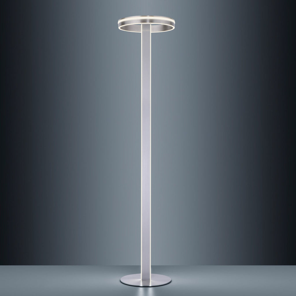 Sideprofil av LED gulvlampe Q-Vito med ring dimbar CCT Zigbee 42W
