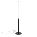 LED-gulvlampe Ray svart/hvit 130 cm forfra