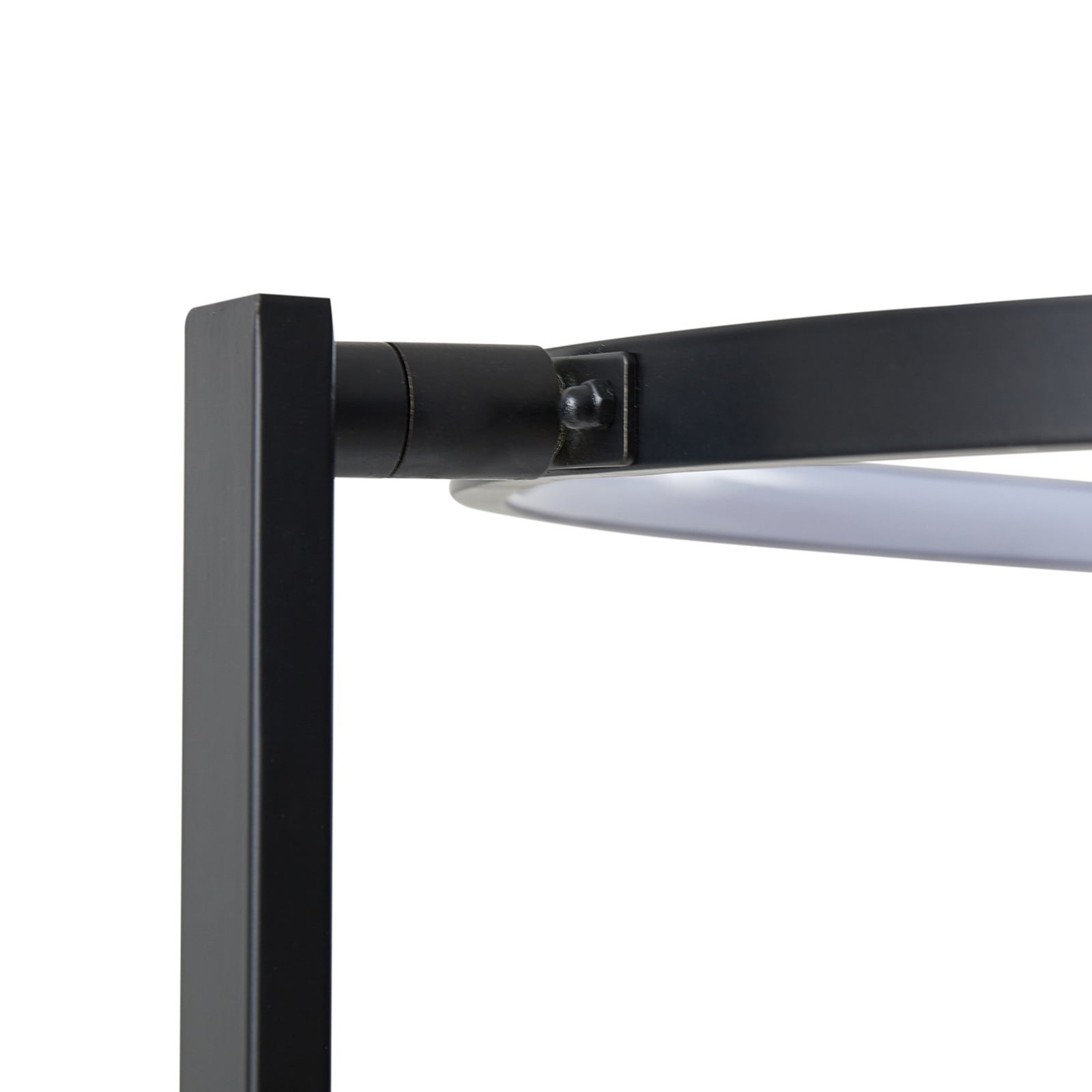 LED gulvlampe Rayon svart metall detalj av fot