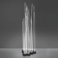 LED gulvlampe Reeds Triple rustfritt stål IP67 forfra