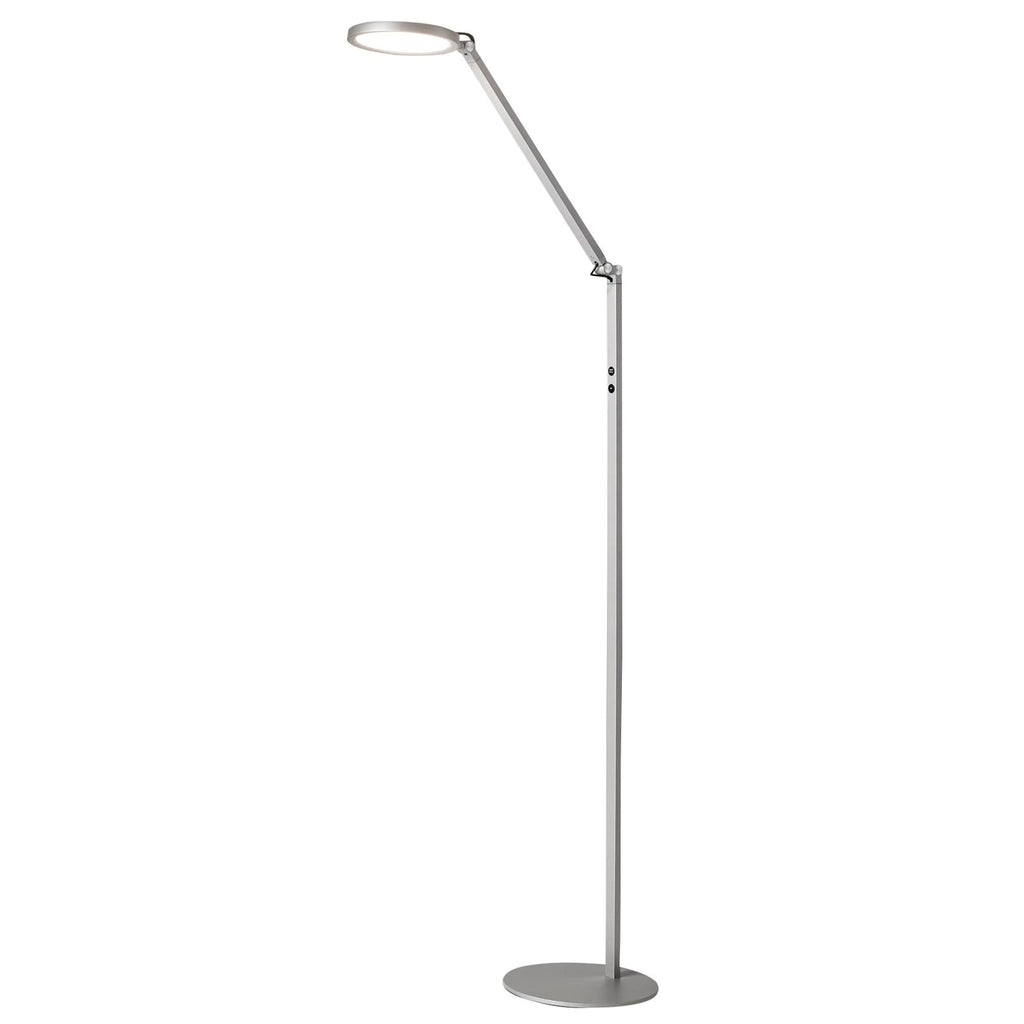 LED gulvlampe Regina dimbar aluminium 160 cm 9W detalj av berøringsdimmer