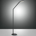 LED-gulvlampe Regina svart metall CCT dimbar 160 cm forfra