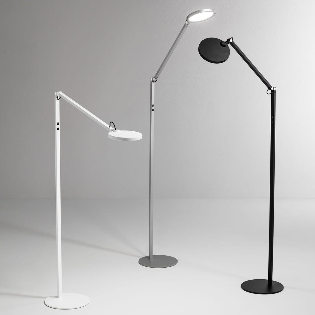 LED-gulvlampe Regina svart metall CCT dimbar 160 cm detalj