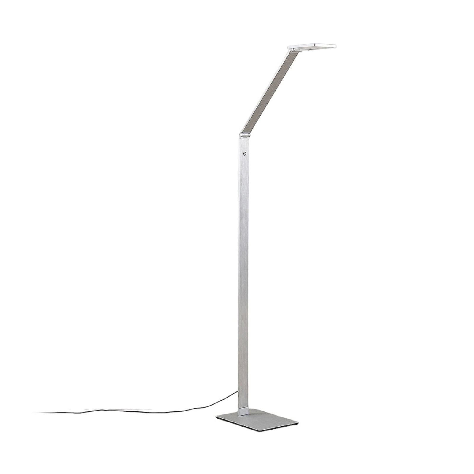 LED gulvlampe Resi leselampe dimbar justerbar aluminium detalj av lampehode