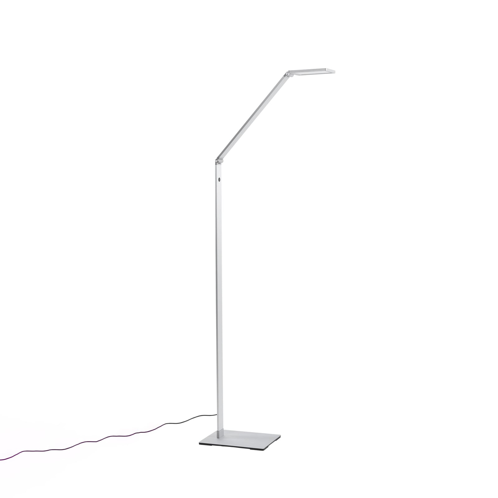 LED gulvlampe Resi leselampe dimbar justerbar aluminium montert i stue