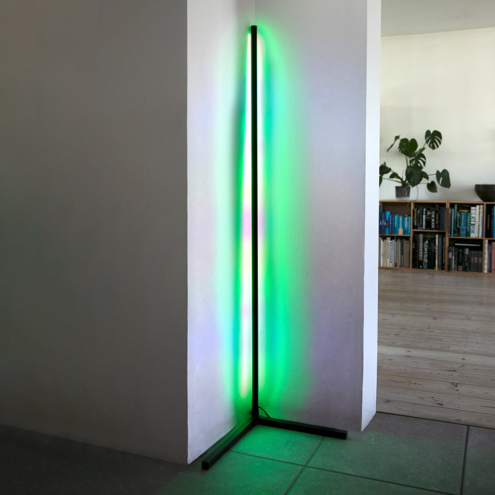LED gulvlampe RGB dimbar svart 140 cm 22W - Lite Bulb Moments nærbilde av kontroll