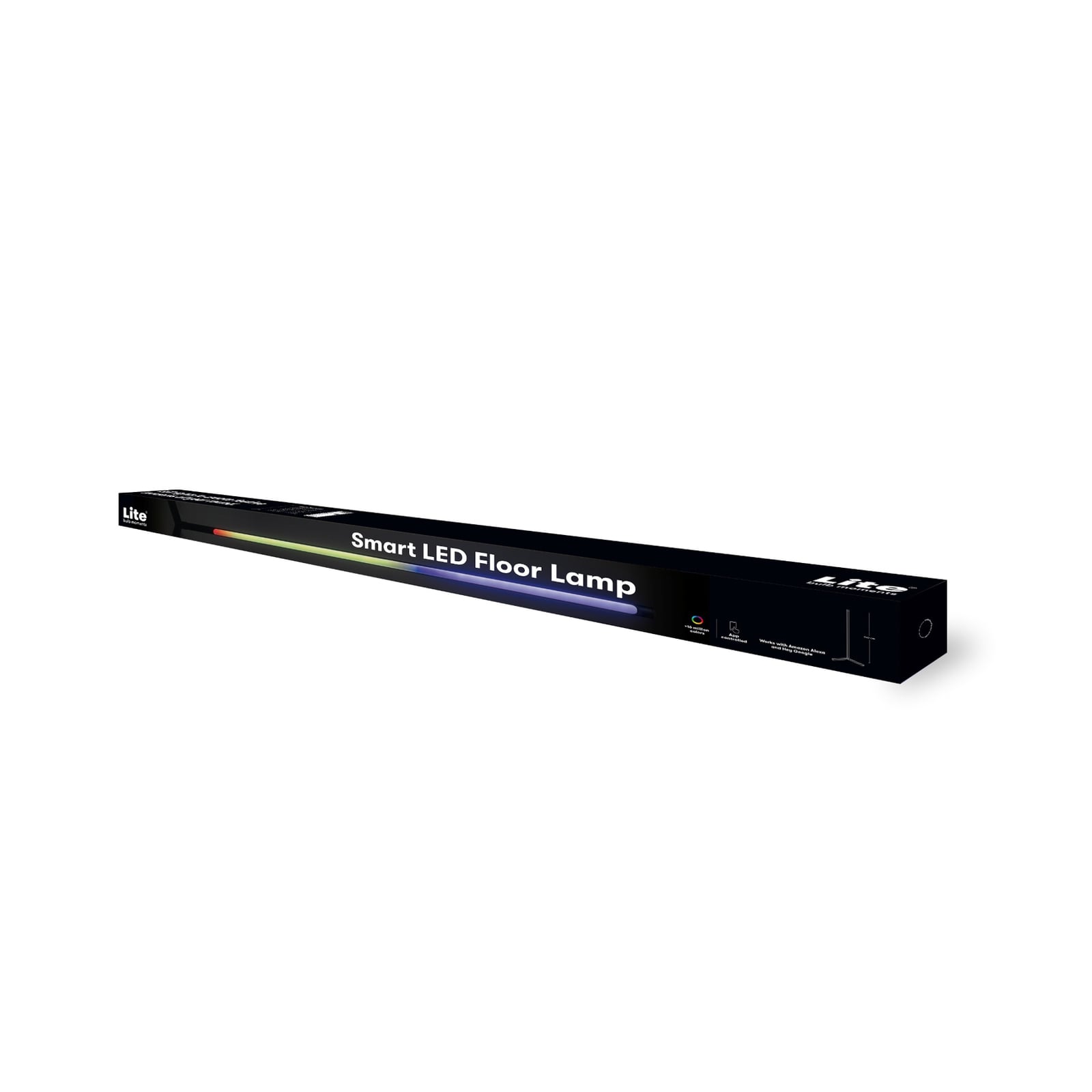 LED gulvlampe RGB dimbar svart 140 cm 22W - Lite Bulb Moments design i metall og plast