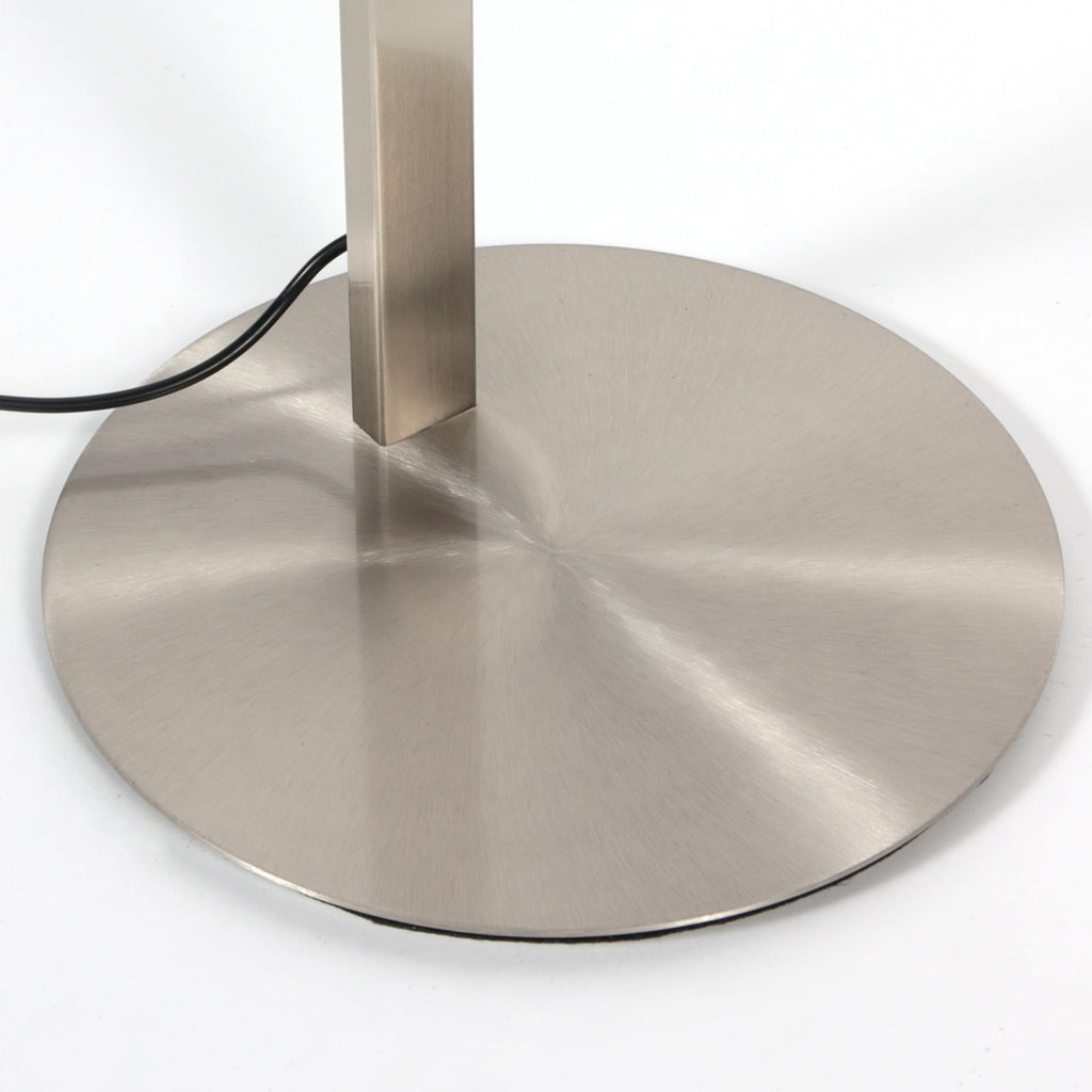 LED gulvlampe Ringlux stålfarget lampekropp og base