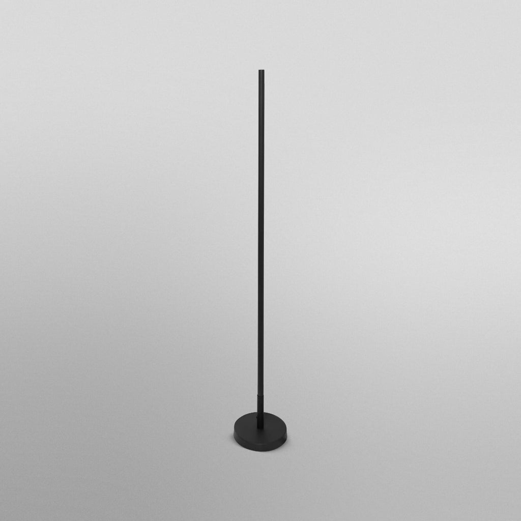 LED gulvlampe ROUND dimbar RGB CCT svart 140 cm WiFi app-styring