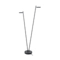 LED gulvlampe Round Move oppladbar 2-lys CCT dimbar svart forfra