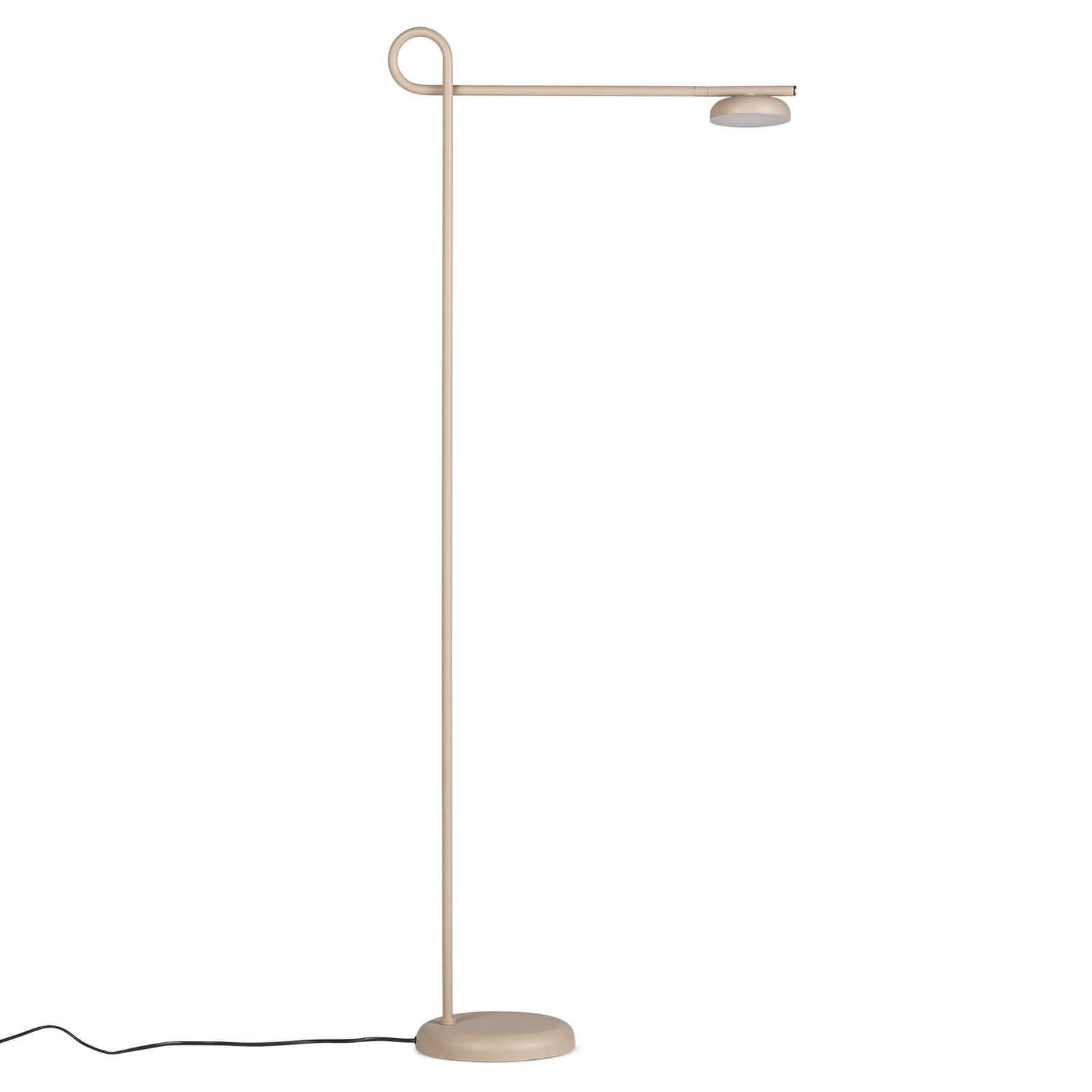 LED gulvlampe Salto dimbar stål/akryl 127 cm 6W varmhvit forfra