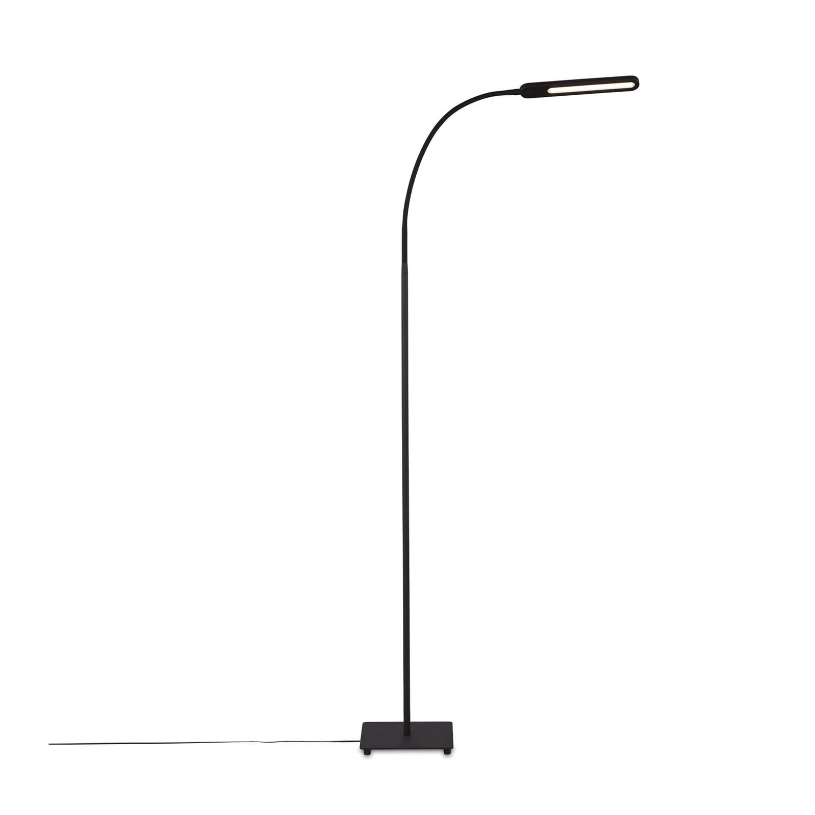 LED gulvlampe Servo dimbar CCT svart 183 cm bakside