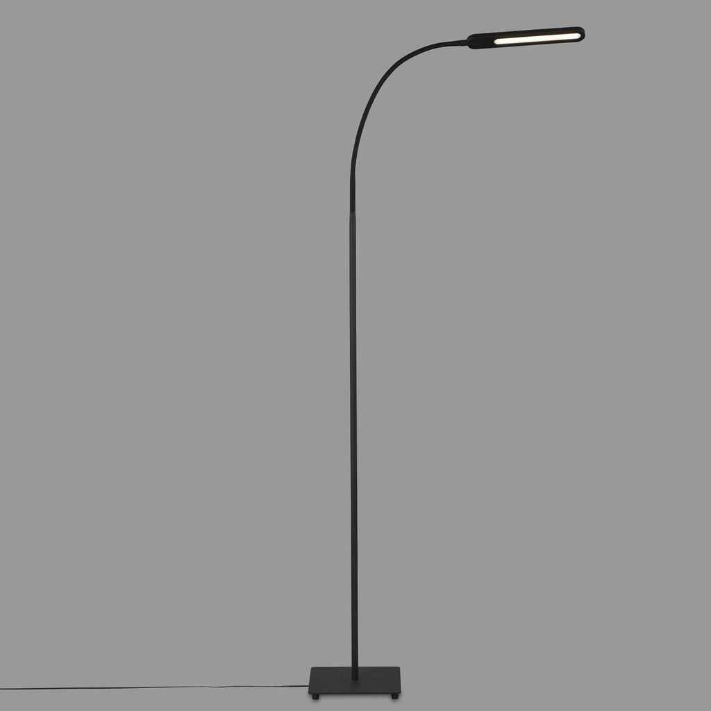 LED gulvlampe Servo dimbar CCT svart 183 cm montert i rom