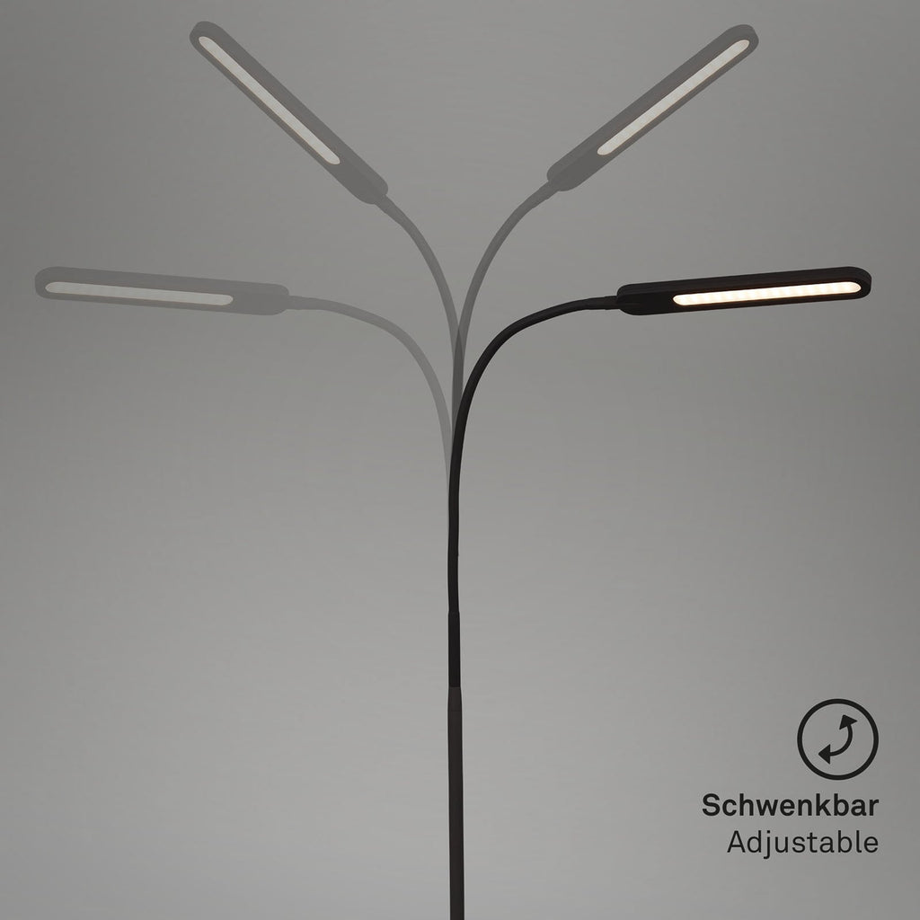 LED gulvlampe Servo dimbar CCT svart 183 cm strømkabel
