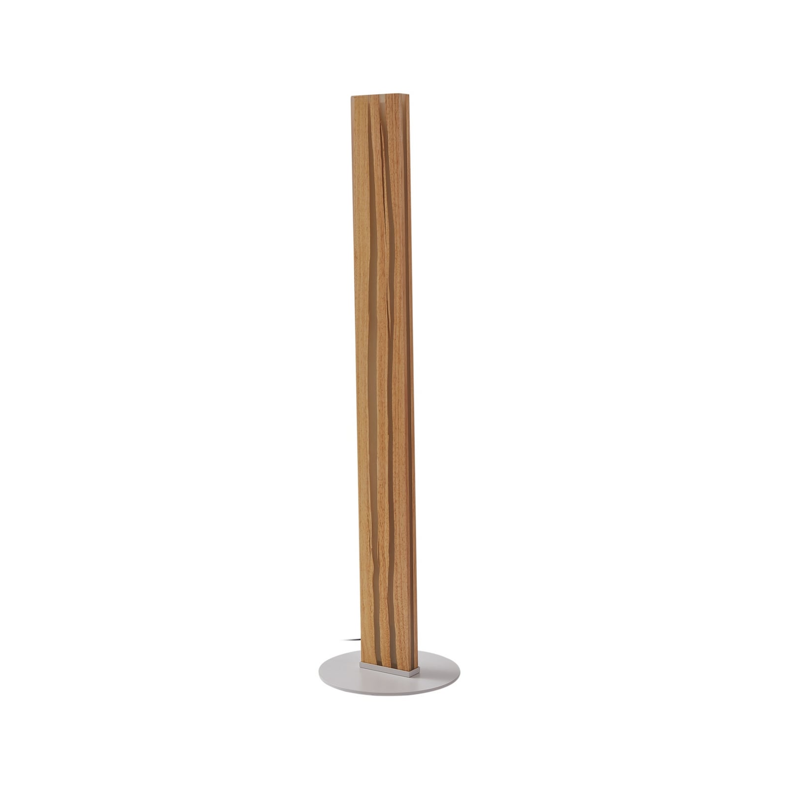 Montert LED gulvlampe Silja tre og harpiks 101 cm i stue