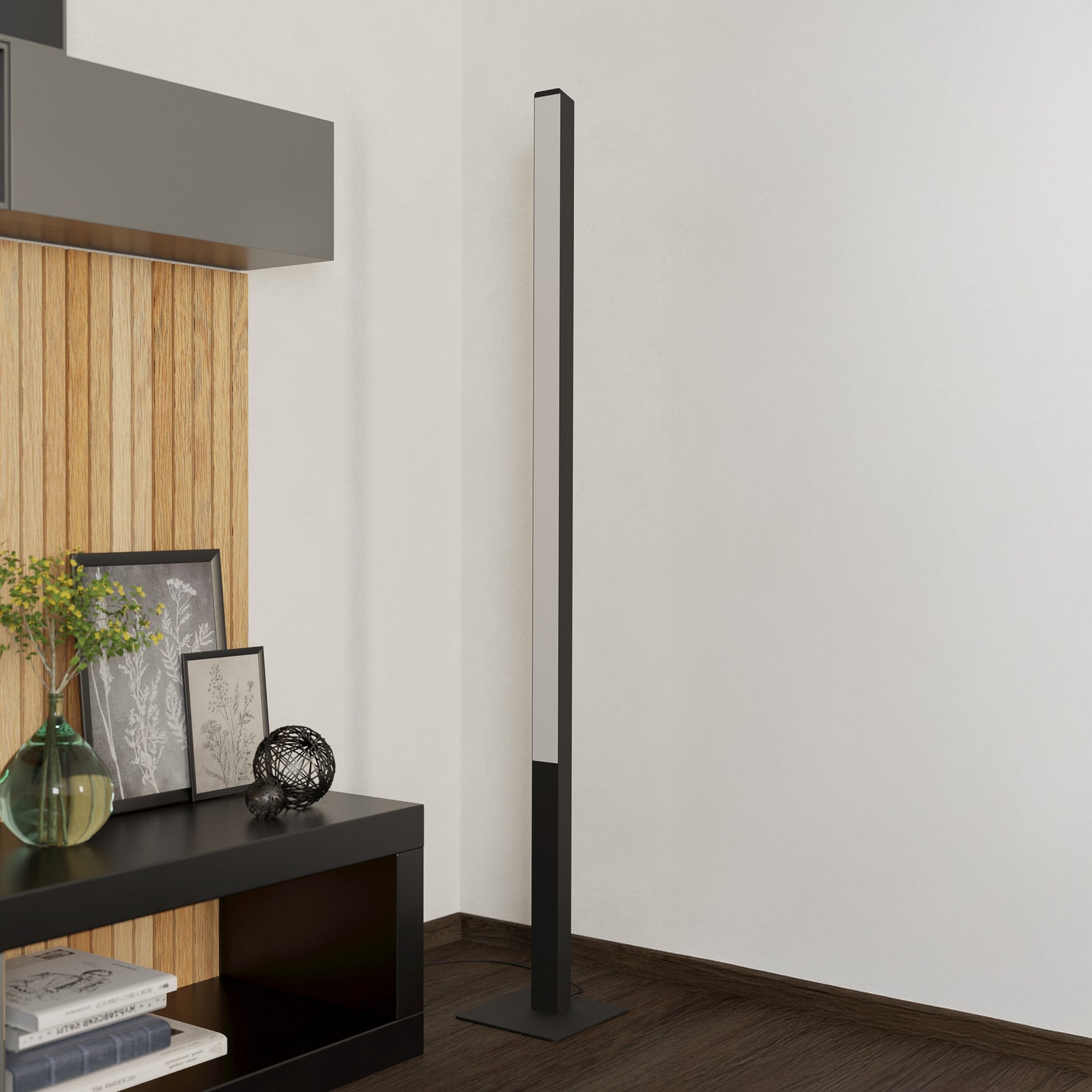 LED gulvlampe Simolaris-Z dimbar RGB Zigbee svart 35W - EGLO connect