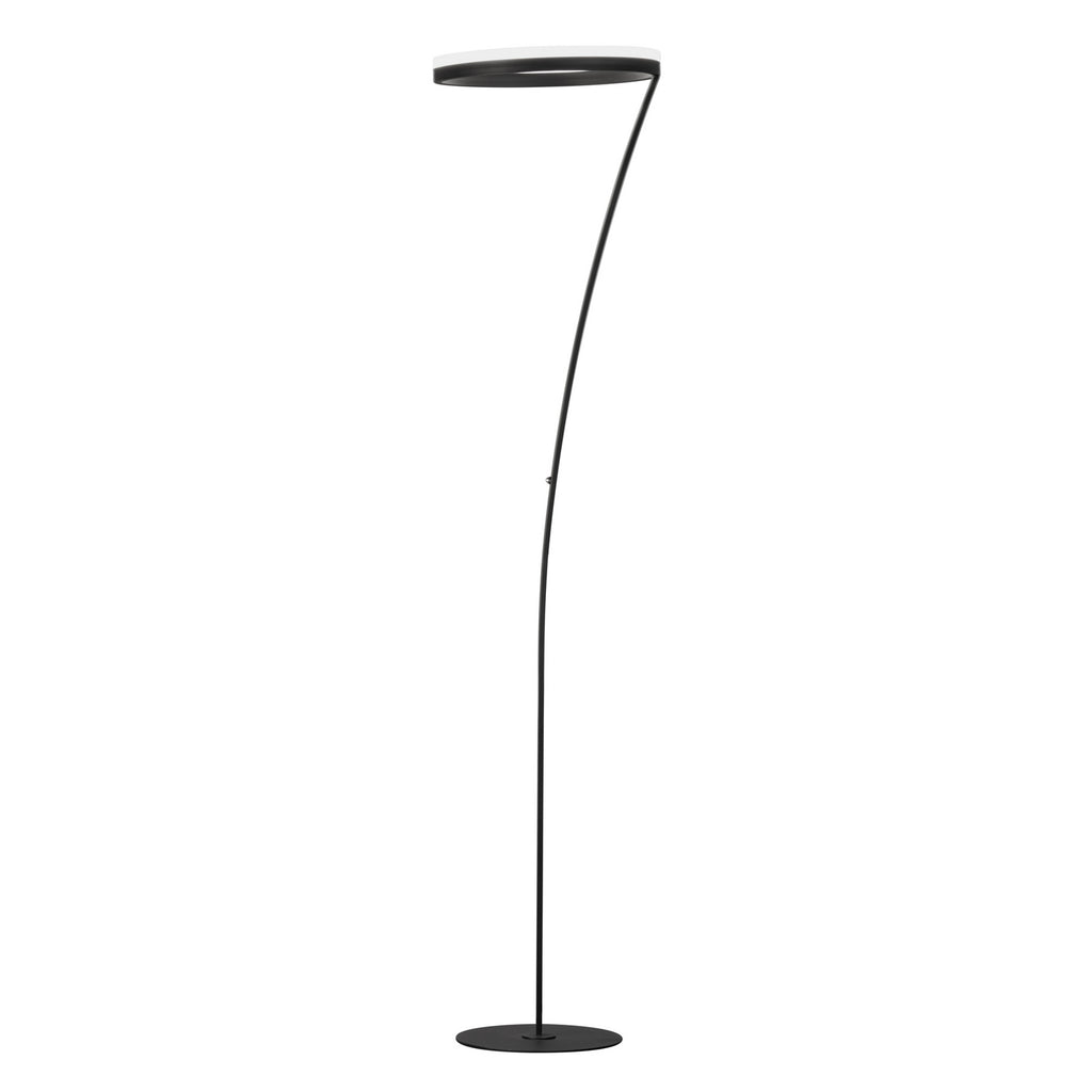 LED gulvlampe Sirko matt svart forfra