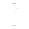 LED gulvlampe Sorento dimbar CCT med leselys 182 cm sand forfra
