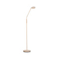 LED gulvlampe Sorento sand metall og akryl forfra