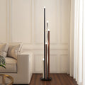 LED gulvlampe Stoika 5-lys dimbar aluminium forfra