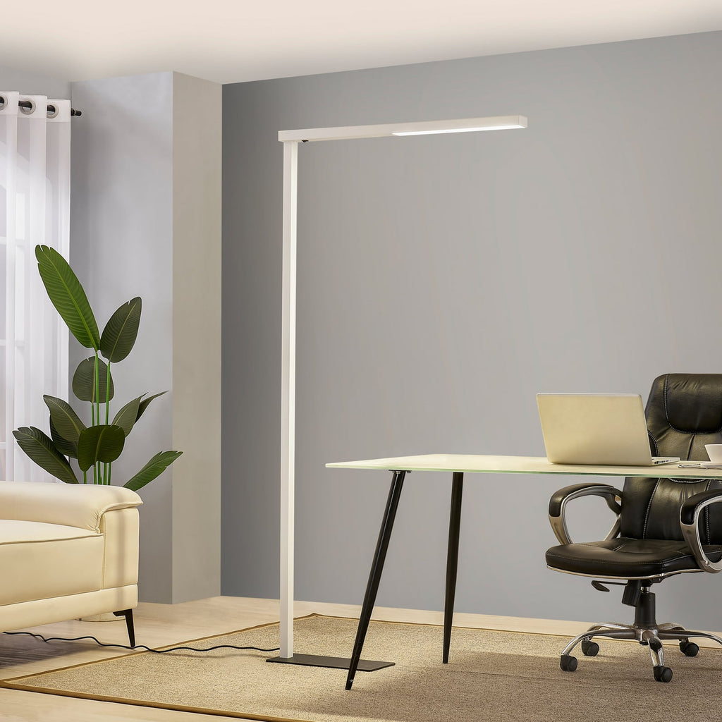 LED gulvlampe Tamilo hvit/svart opp-og-ned-lys bakside