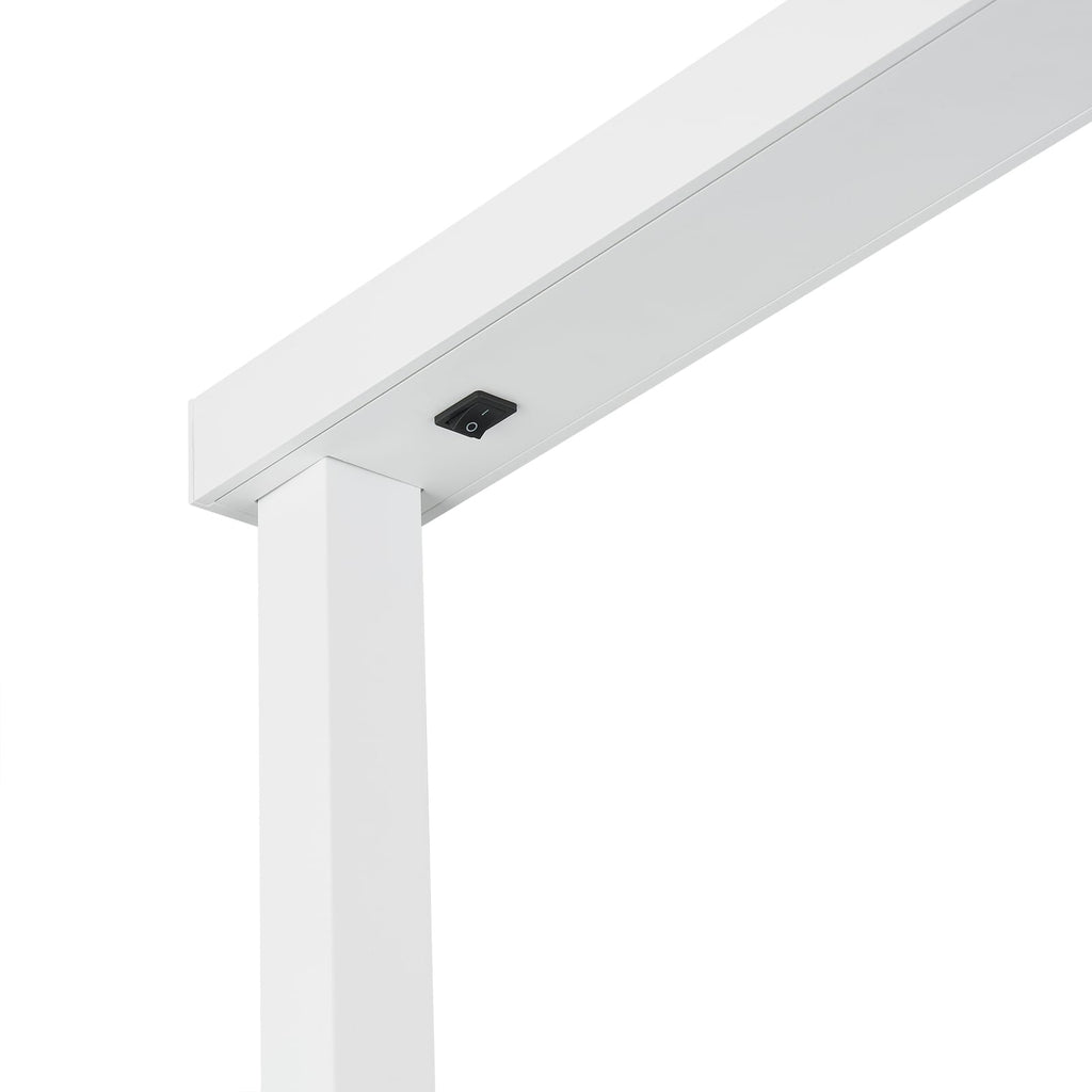 LED gulvlampe Tamilo hvit/svart opp-og-ned-lys fot og base