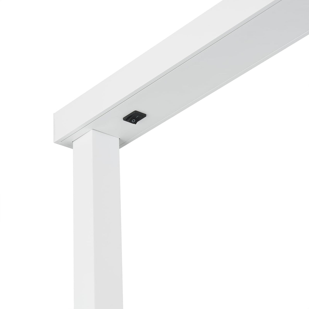 LED gulvlampe Tamilo hvit/svart opp-og-ned-lys fot og base