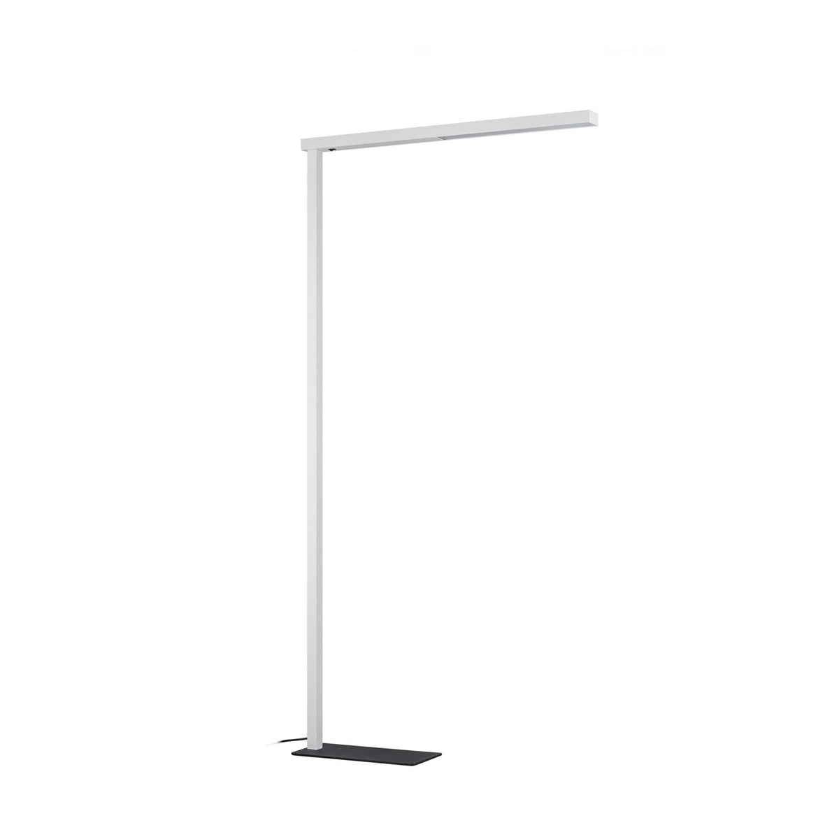 LED gulvlampe Tamilo hvit/svart opp-og-ned-lys montert i rom