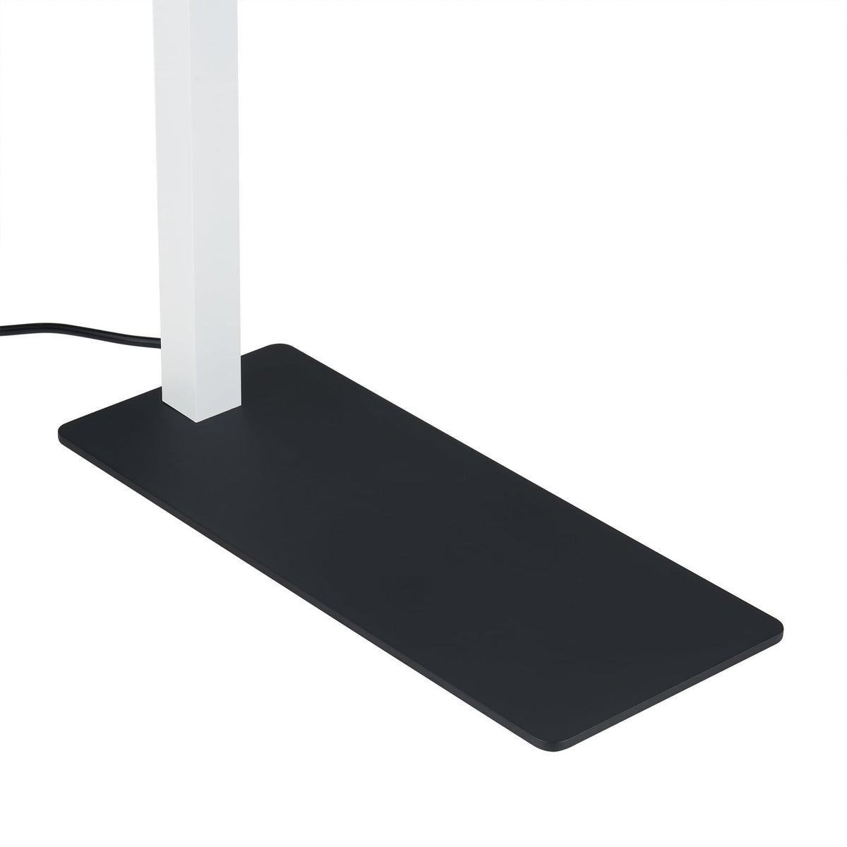 LED gulvlampe Tamilo hvit/svart opp-og-ned-lys sideprofil