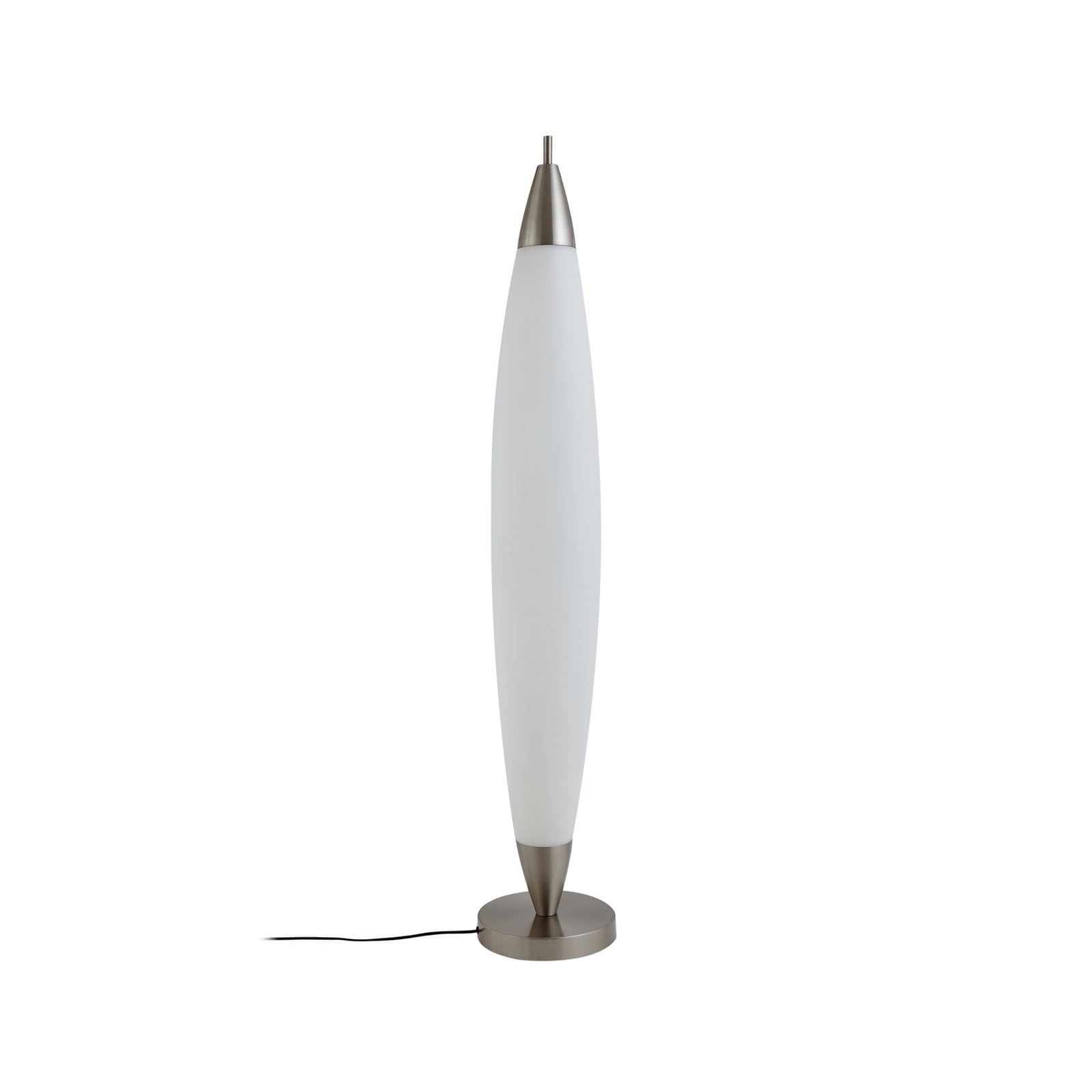 LED gulvlampe Tarell dimbar hvit/nikkel 146 cm 27W montert i stue