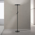 LED gulvlampe Teide med lesearm dimbar svart 175 cm forfra