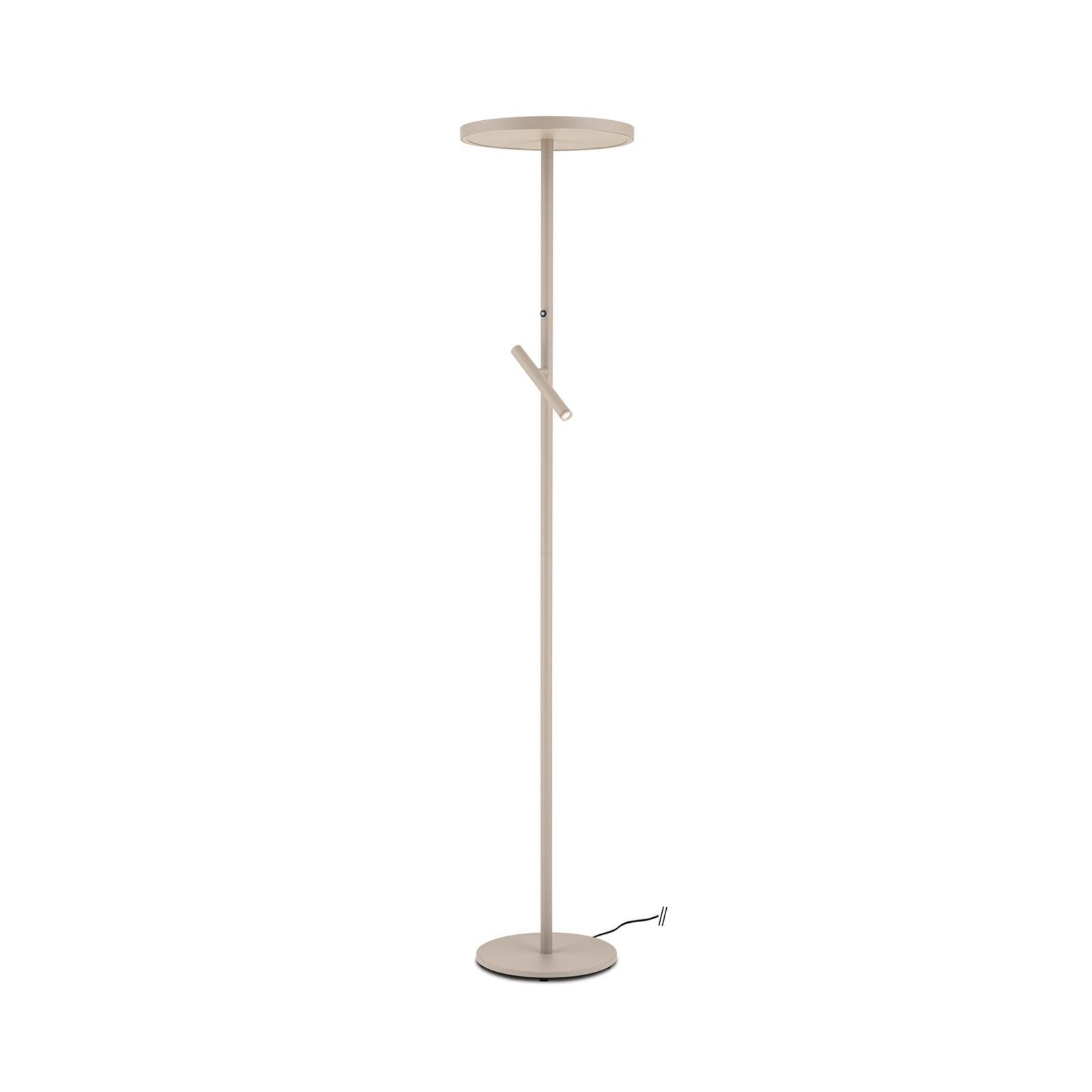 LED gulvlampe Teide med leselys dimbar khaki bakside