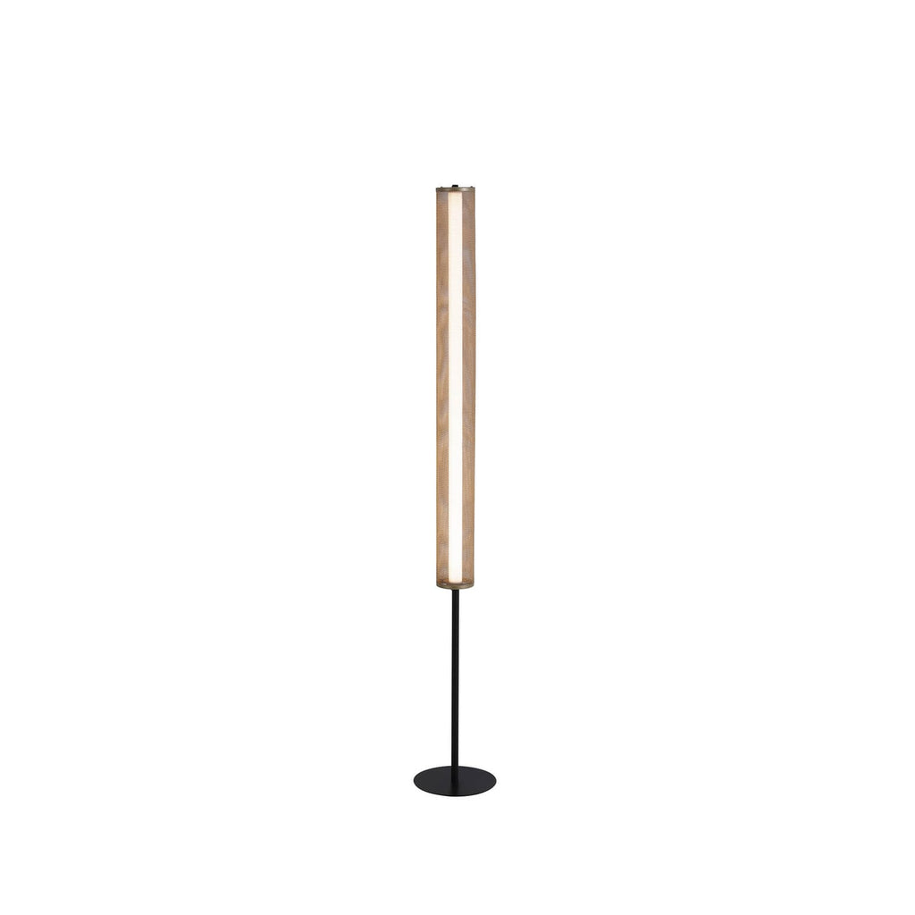 LED gulvlampe Thread gull/svart dimbar forfra