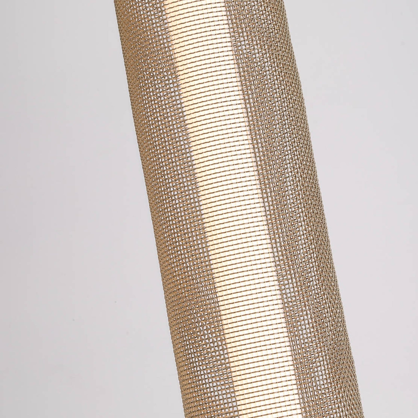 LED gulvlampe Thread gull/svart nærbilde av fotbryter