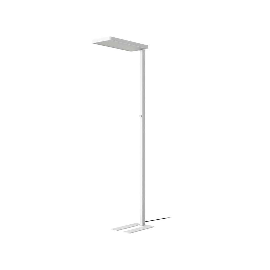 Montert LED gulvlampe Timon dimbar hvit aluminium i rom