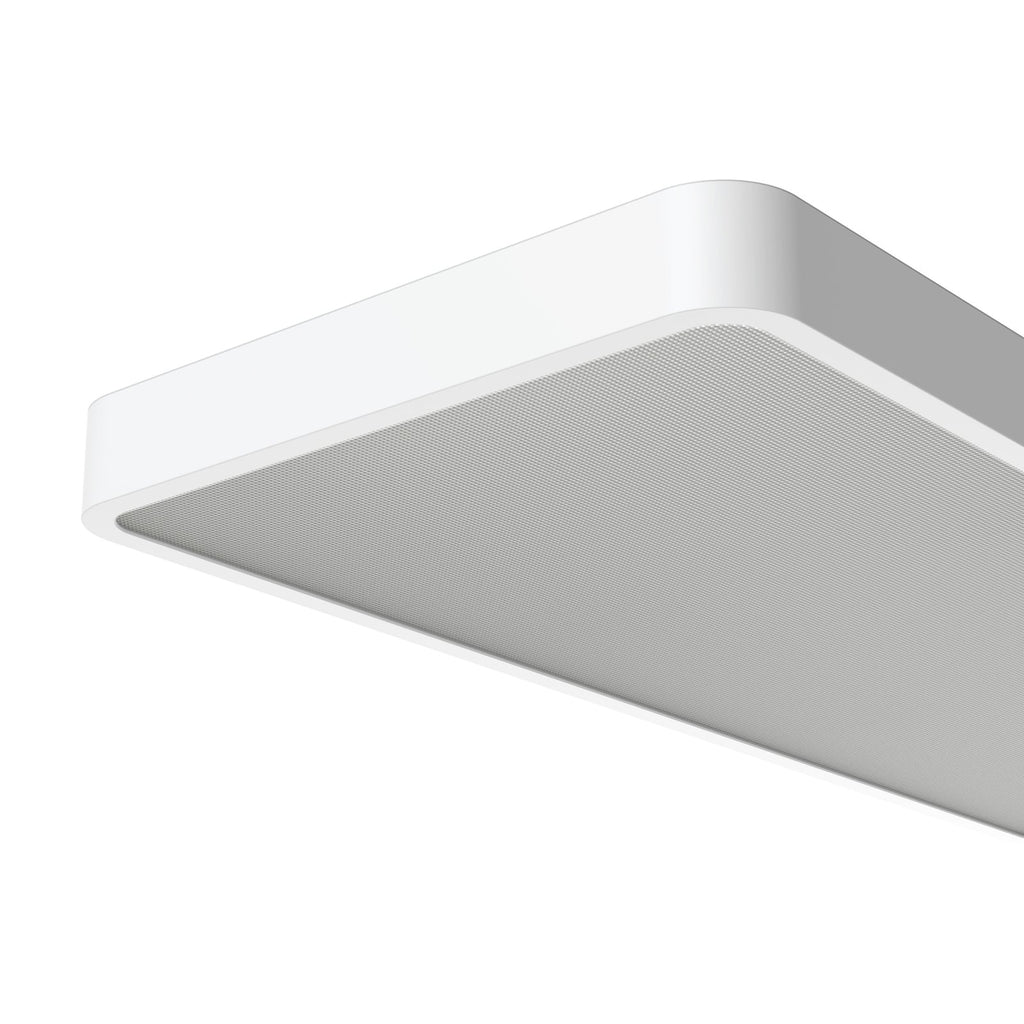 LED gulvlampe Timon dimbar hvit aluminium sett fra siden