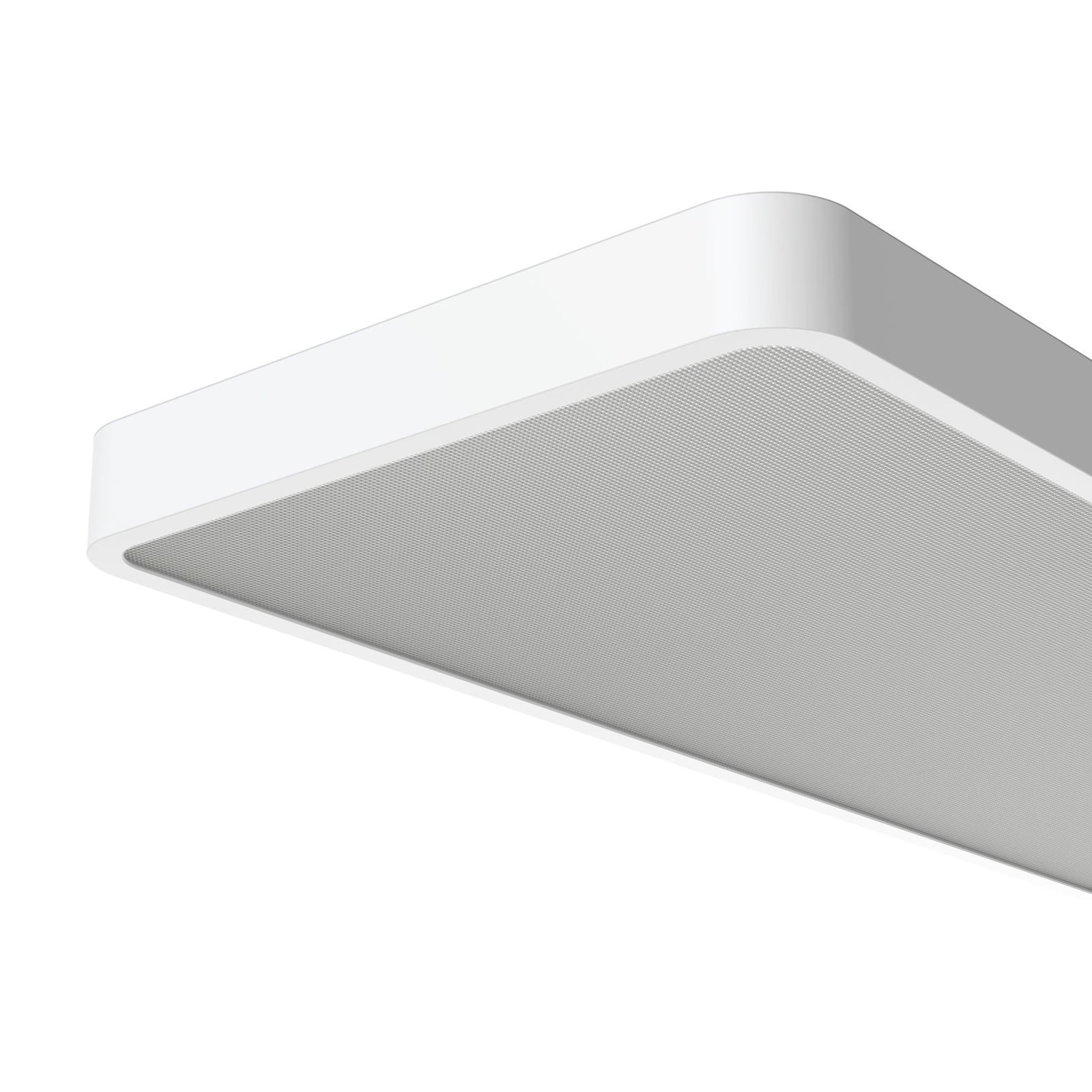 LED gulvlampe Timon dimbar hvit aluminium sett fra siden