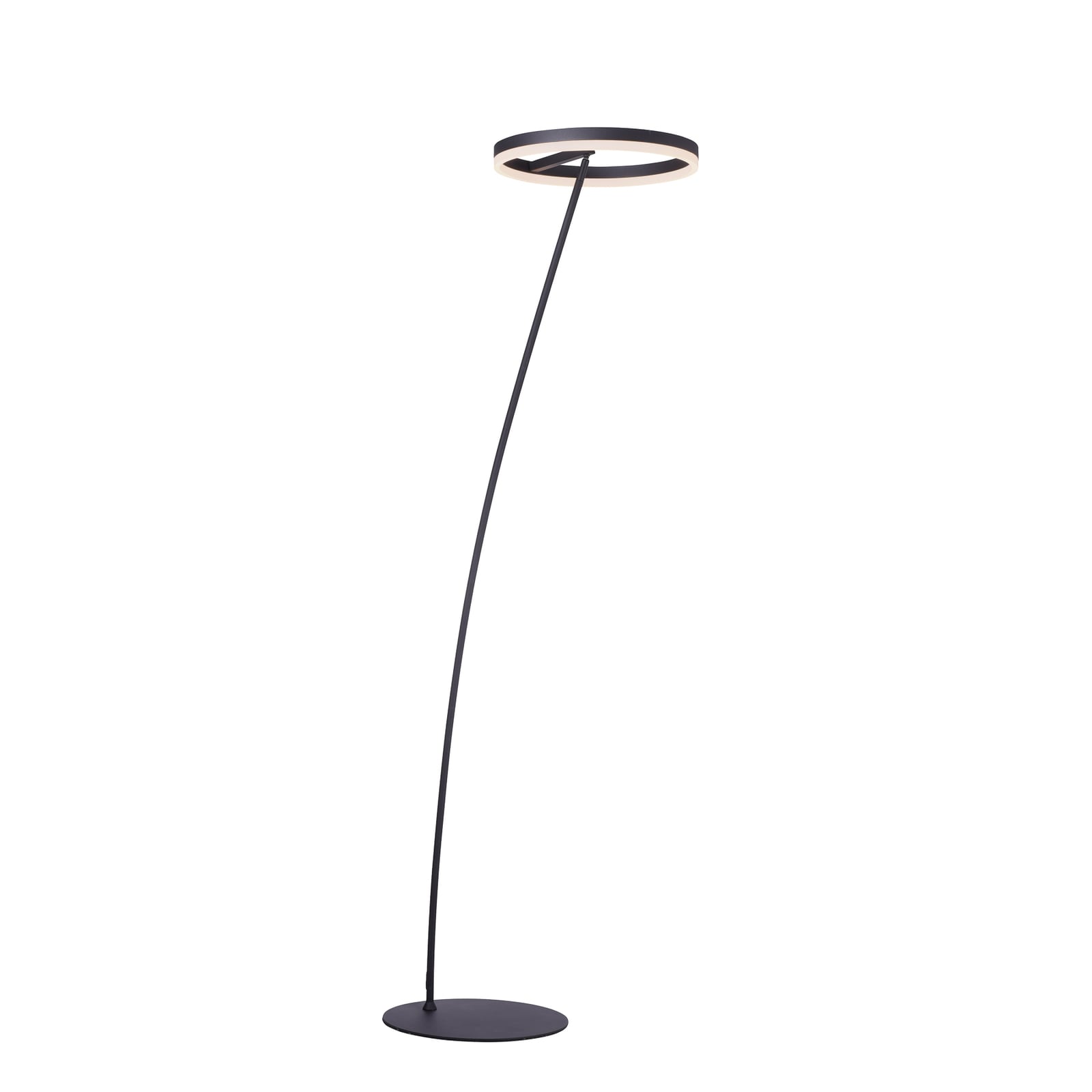 LED gulvlampe Titus dimbar antrasitt 215 cm detalj av arm