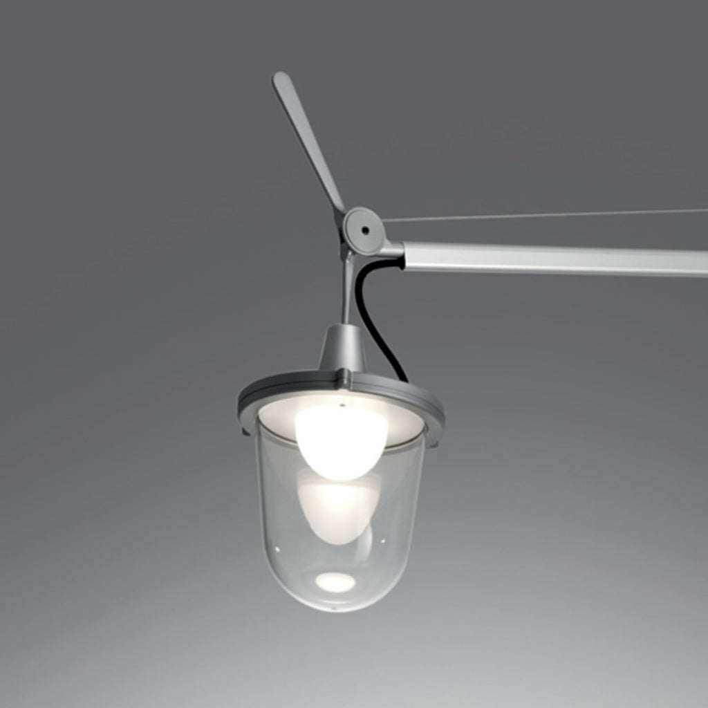 LED gulvlampe Tolomeo Lampione høydejusterbar IP44 detalj av lampeskjerm