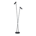 LED gulvlampe Tom Pro 2-lys dimbar CCT svart forfra