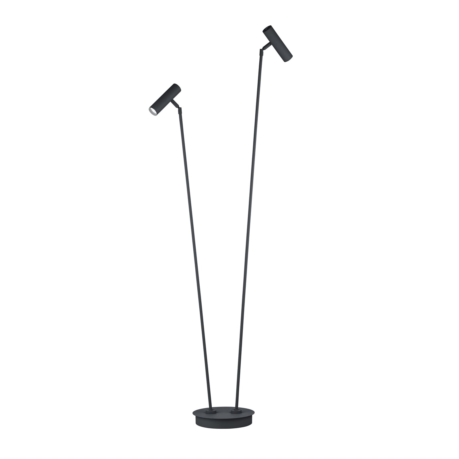 LED gulvlampe Tom Pro 2-lys dimbar CCT svart bakside