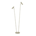 LED gulvlampe Tom Pro 2-lys sand CCT dimbar 137 cm forfra