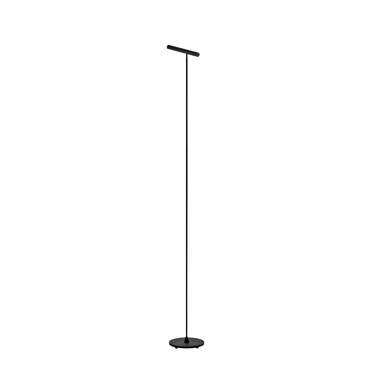 LED gulvlampe Tutua dimbar med berøringsdimmer svart justerbar spot