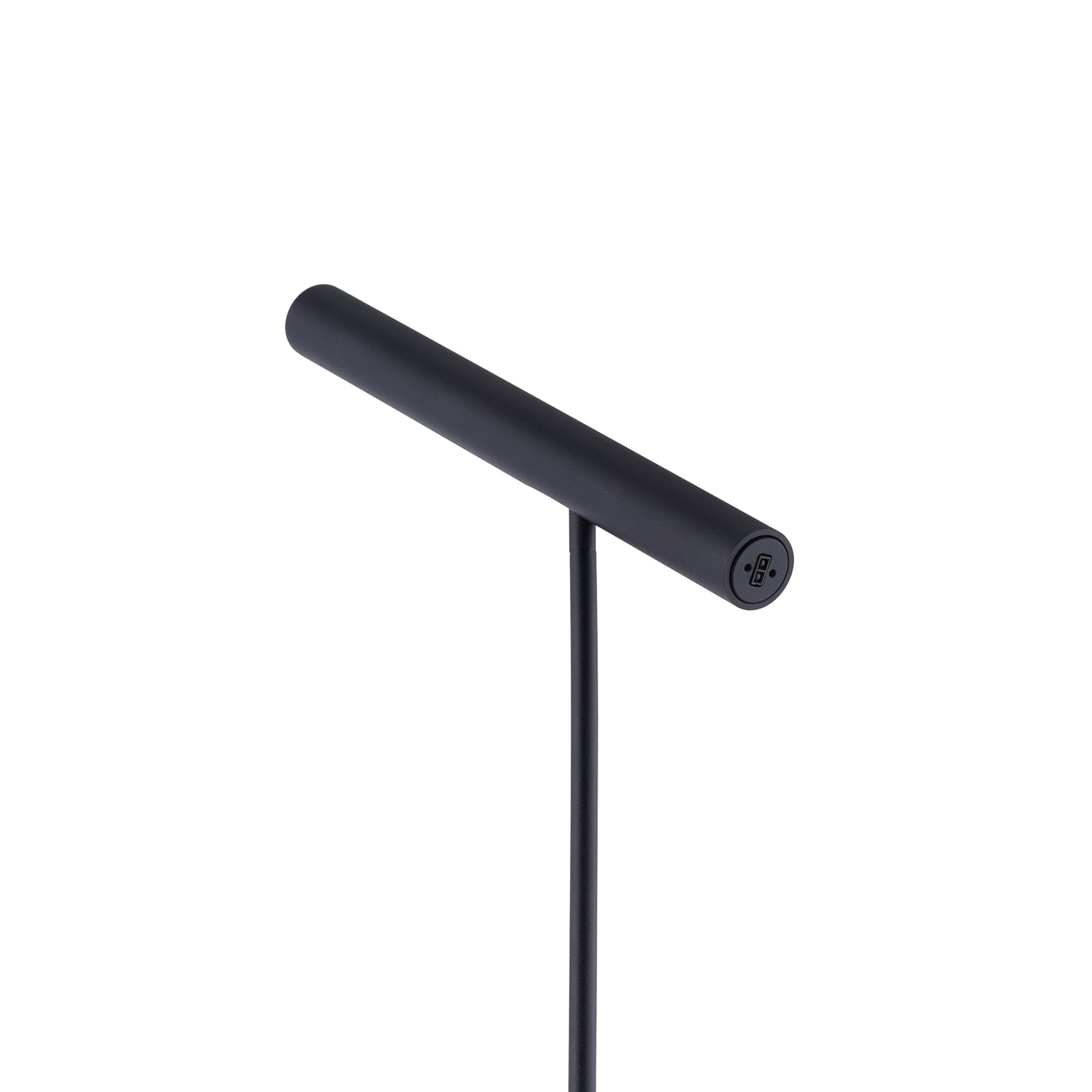 LED gulvlampe Tutua dimbar med berøringsdimmer svart montert i stue